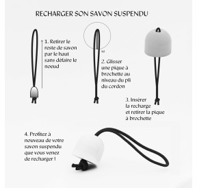 Savon clochette rechargeable mode d'emploi