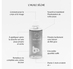 Huile sèche utilisation avantages mode d'emploi
