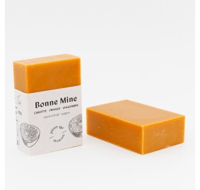 Savon visage bonne mine orange carotte en petit pavé