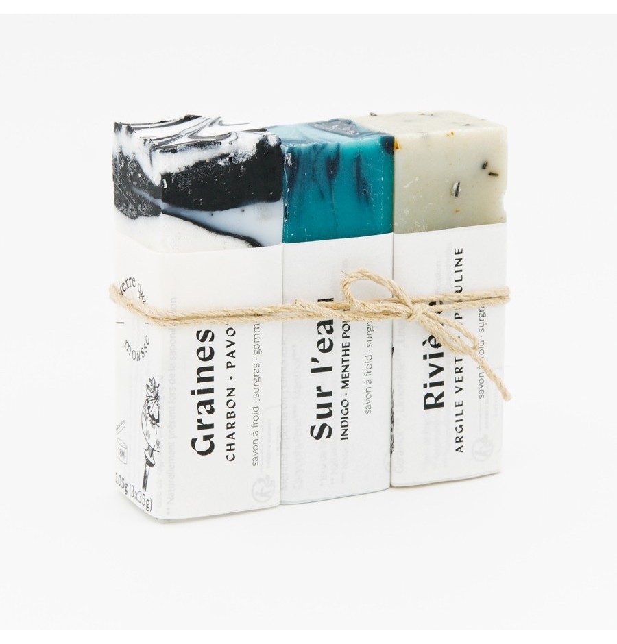 Lot découverte 3 minis bâtonnets de savon