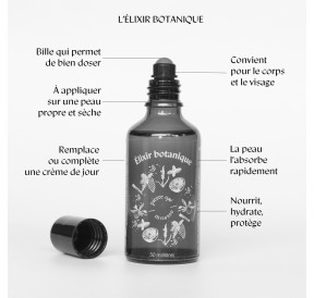 Elixir botanique soin corps et visage non collant et pratique