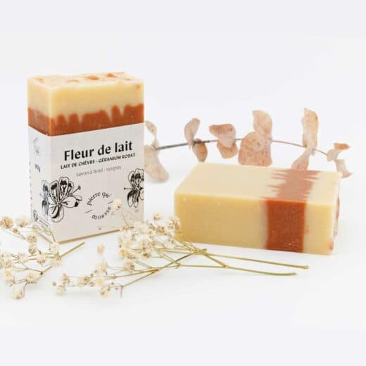 Savon Fleur de lait au lait de chèvre en format pavé